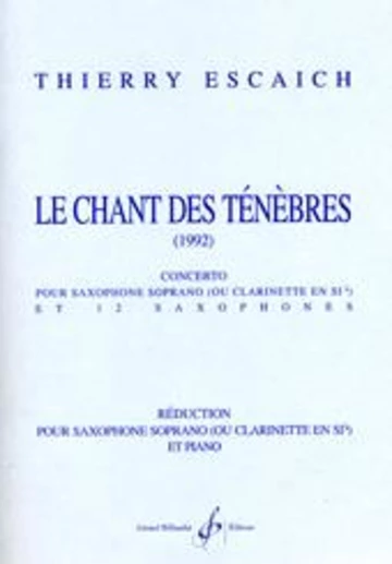 Le Chant des ténèbres. Partition d&amp;#039;orchestre Visuel